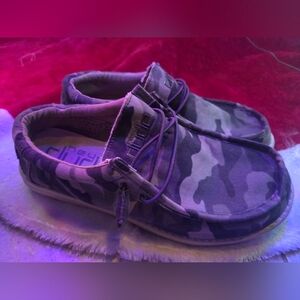 Hey Dude Wally Canvas Camo Shoes